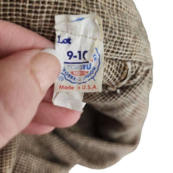 Vintage 70s 80s ALine Mid Length Skirt Button Front Womens Size M Brown Pockets - Picture 6 of 7